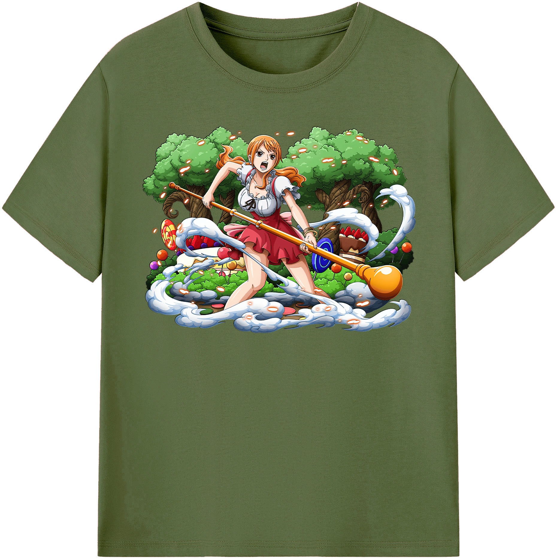 ワンピース ナミ ONE PIECE Nami 綿100％半袖Tシャツ（フロントプリント）